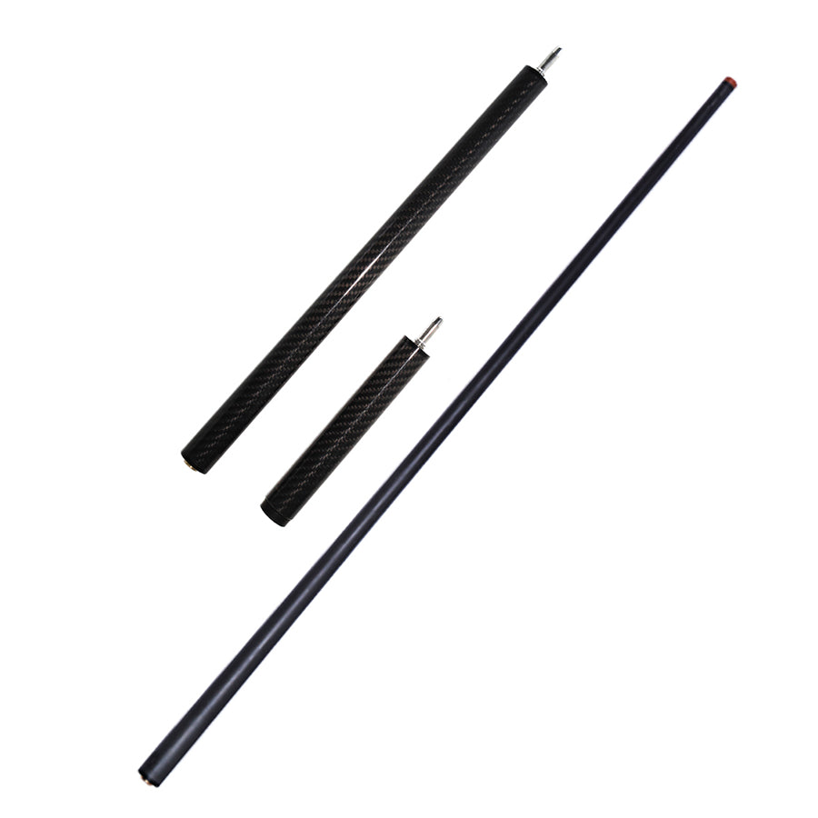 OKHEALING Carbon Jump Cue - Uniloc Joint 13.8mm Tip and Black 3K Twill Surface