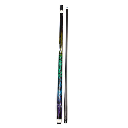 Schwarzer Billardqueue aus Kohlefaser, radial, 12,5 mm, mit XTC-Ferrule