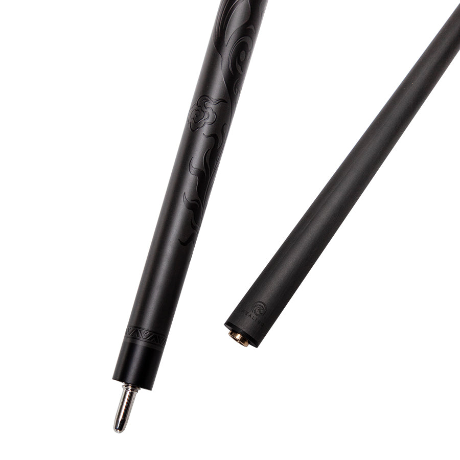 Black Carbon Fiber Break Cue Uniloc Style - 13mm