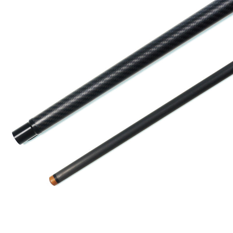 Carbon Fiber Break Jump Cue - Uniloc 12.9mm and Black 3K Twill Matte Finish