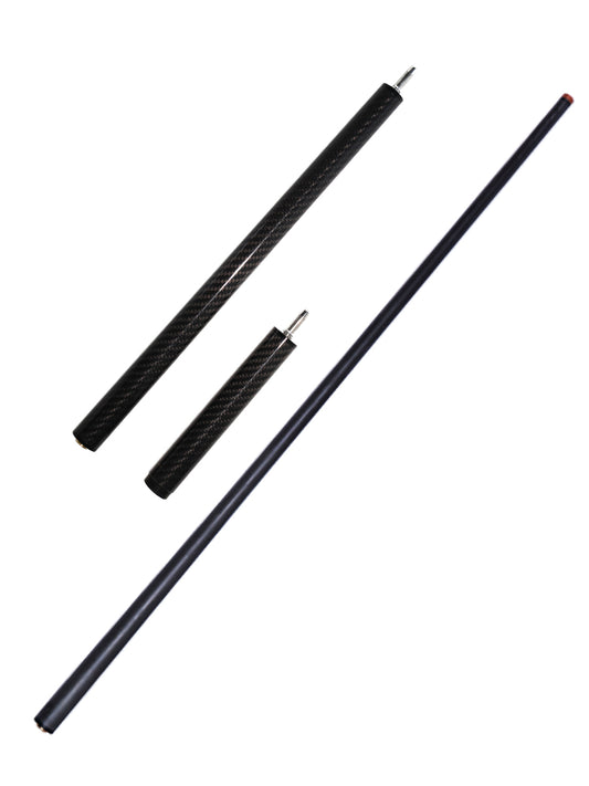 OKHEALING 3-piece Carbon Jump Cue with 3K Twill Surface and 12.9mm Bakelite Tip