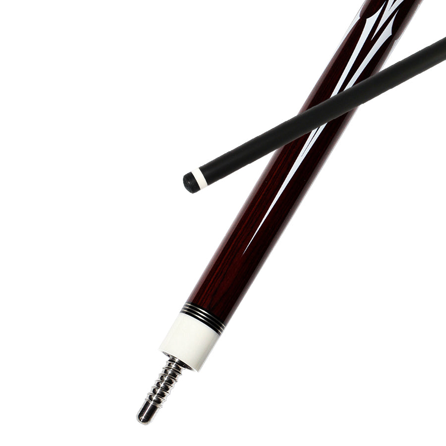 Pool Cue with Carbon Shaft Wood Butt - 11.8mm Radial