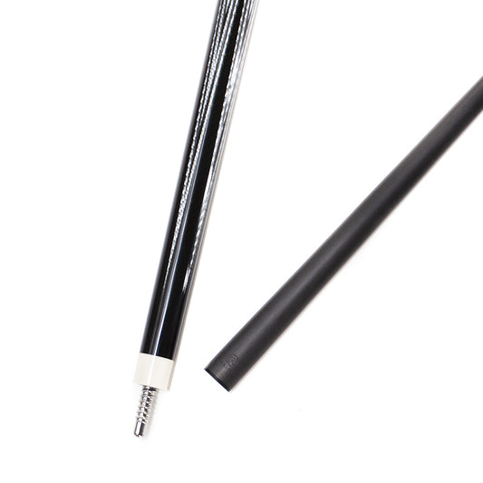 Schwarzer Billardqueue aus Kohlefaser, radial, 12,5 mm, mit XTC-Ferrule