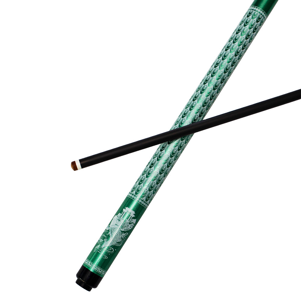 Schwarzer Billardqueue aus Kohlefaser, radial, 12,5 mm, mit XTC-Ferrule