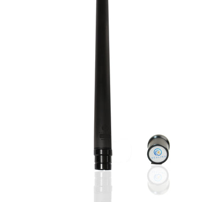 Black Carbon Fiber Pool Cue Radial - 12.5mm and XTC Ferrule