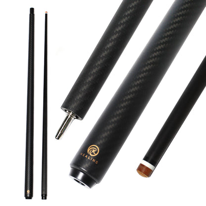 Billardqueue aus Kohlefaser – 10 mm Uniloc und schwarze 3K-Twill-Mattoberfläche 