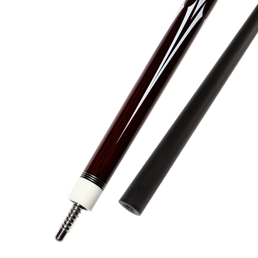 Pool Cue with Carbon Shaft Wood Butt - 11.8mm Radial