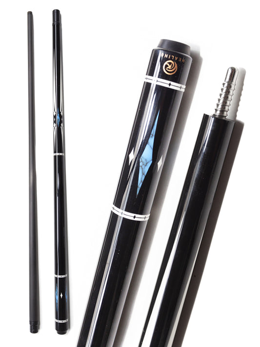 OKHEALING Carbon Pool Cue with Radial Joint and 12.4mm Pigskin Tip