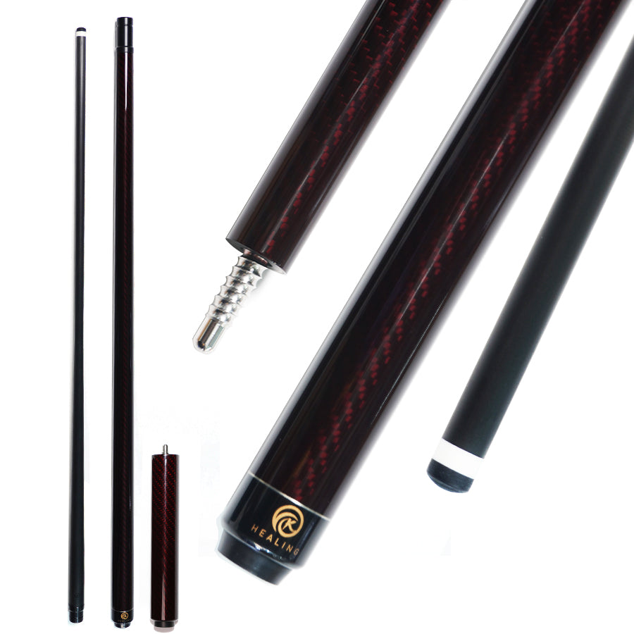 Carbon Fiber Pool Cue with 180mm Extension- Radial 11.8mm