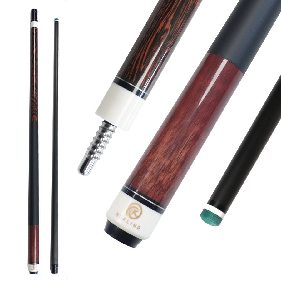 OK HEALING カリウナ！ Full Carbon Fiber Pool Cue | Radial 12.4mm Wood Grain – OKHEALING