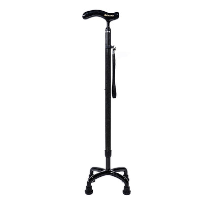 Adjustable Carbon Walking Quad Cane - Ultralight