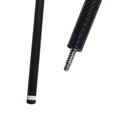 Black Carbon Fiber Pool Cue - 12.9mm Uniloc or Radial