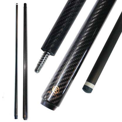 Black Carbon Fiber Pool Cue - 12.9mm Uniloc or Radial