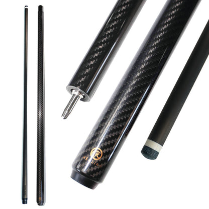 Black Carbon Fiber Pool Cue - 12.9mm Uniloc or Radial