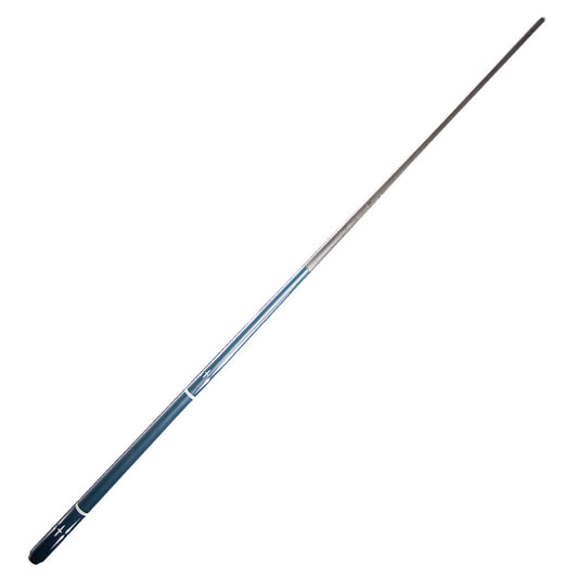 OKHEALING Carbon Pool Cue - Radial Joint 12.4mm Pigskin Tip Blue