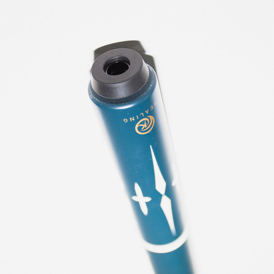 OKHEALING Carbon Pool Cue - Radial Joint 12.4mm Pigskin Tip Blue
