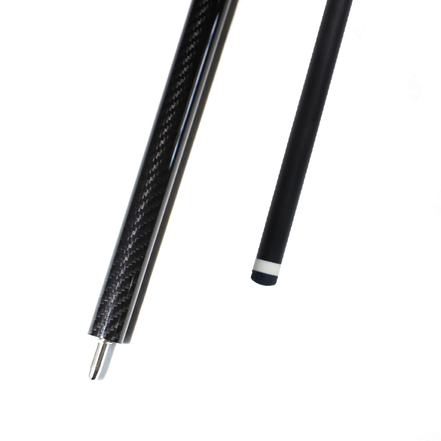 Black Carbon Fiber Pool Cue - 12.9mm Uniloc or Radial