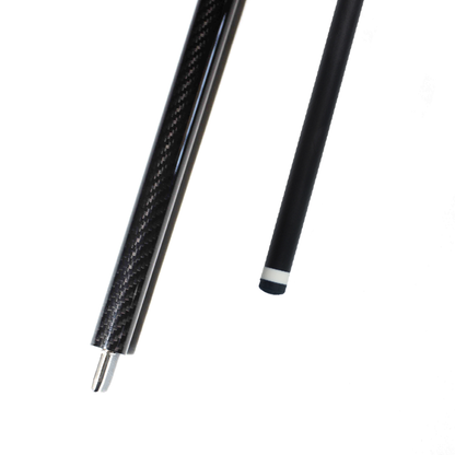 Black Carbon Fiber Pool Cue - 12.9mm Uniloc or Radial