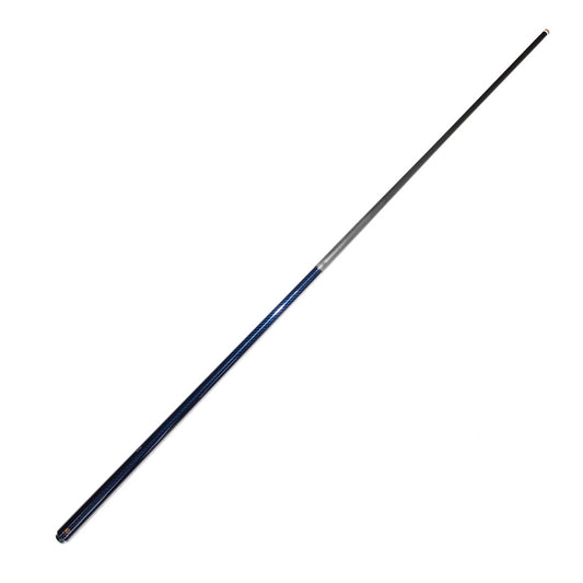 Carbon Pool Cue - Uniloc 12.4mm and Blue 3K Twill Surface
