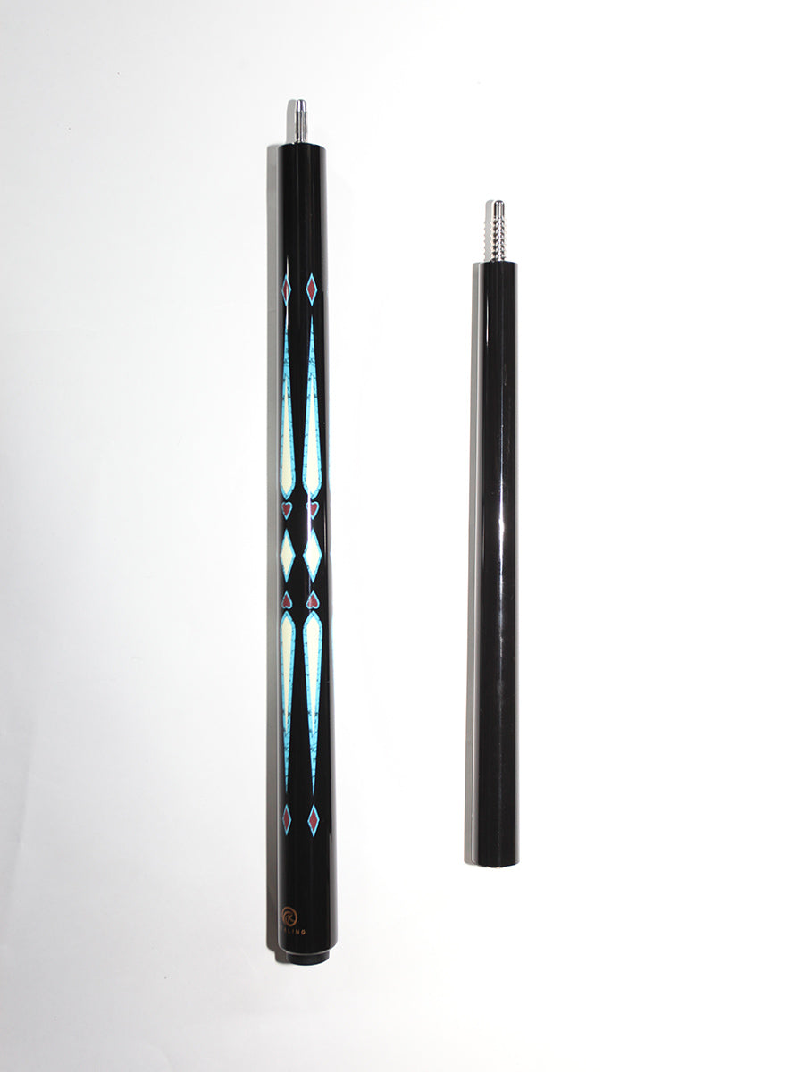 OKHEALING 3-Piece Carbon Break/Jump Cue with 12.9mm Bakelite Tip