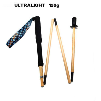 120g Carbon Hiking Poles – Bamboo Finish