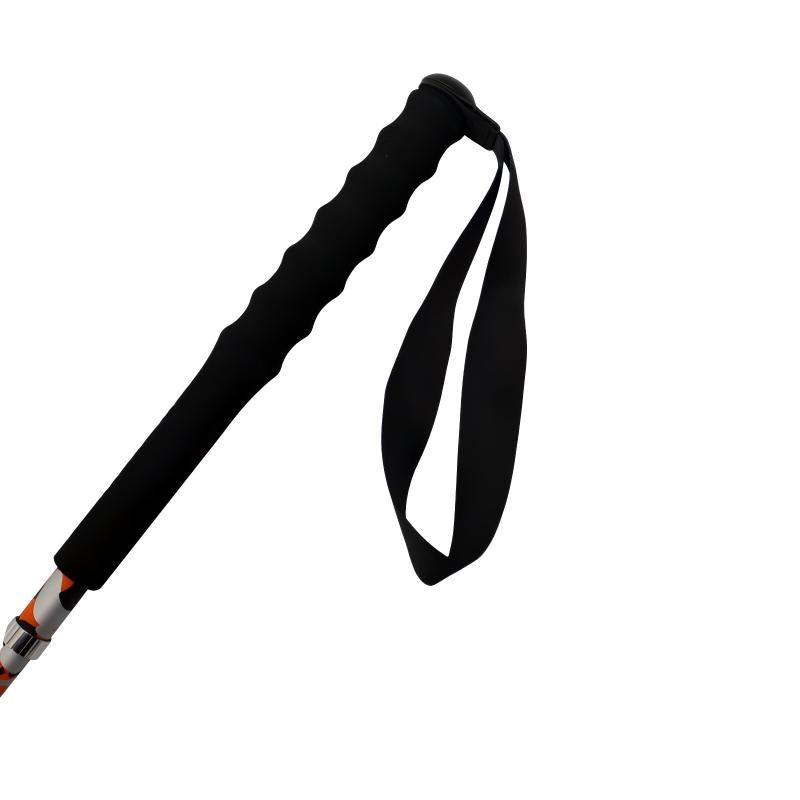 Carbon Trekking Poles – Orange Camouflage & Lightweight