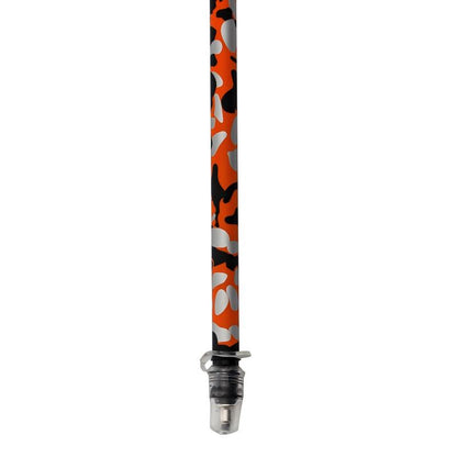 Carbon Trekking Poles – Orange Camouflage & Lightweight