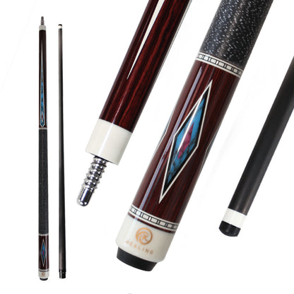 Carbon Fiber Hybrid Pool Cue Radial - 12.4mm LD Juma Ferrule