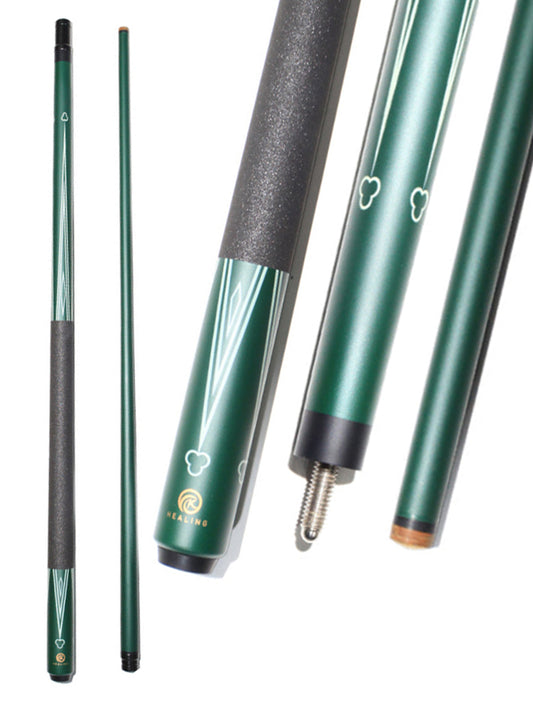 OKHEALING Fiberglass 5/16 x 18 Break Cue with 12.9mm Tip and Green Paint