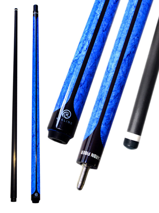 OKHEALING Carbon Carom Cue with Juma Ferrule Uni-loc Joint and 11.9mm Tip