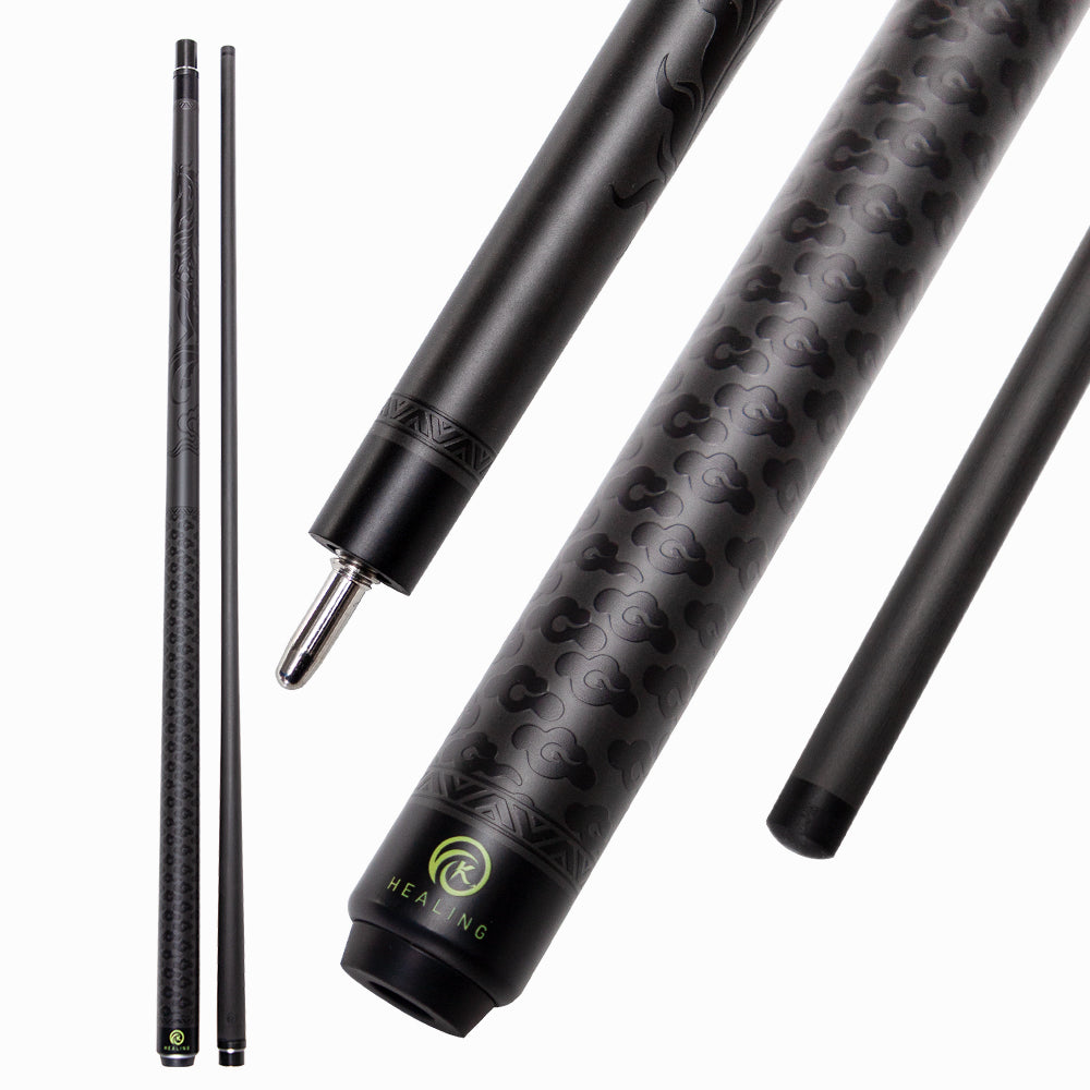 Black Carbon Fiber Break Cue Uniloc Style - 13mm