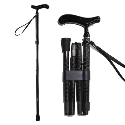 Folding Carbon Fiber Walking Cane - Adjustable and Ultralight