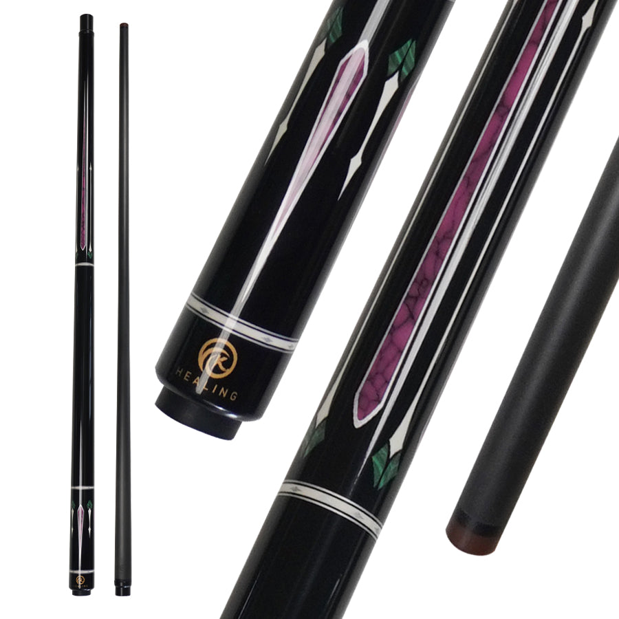 OKHEALING Carbon Break Cue - Uni-loc Joint 12.9mm Bakelite Tip