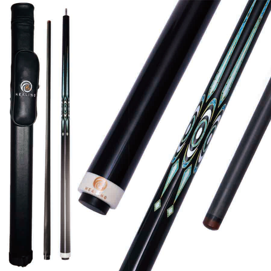 OKHEALING Carbon Break Cue - Uni-loc Joint 12.9mm Bakelite Tip