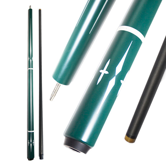 Carbon Fiber Pool Cue - 12.4mm Uni-loc Green