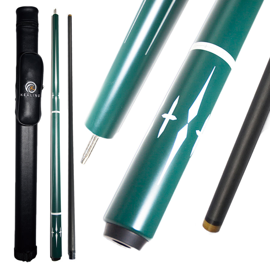 Billardqueue aus Kohlefaser – 12,4 mm Uniloc Grün