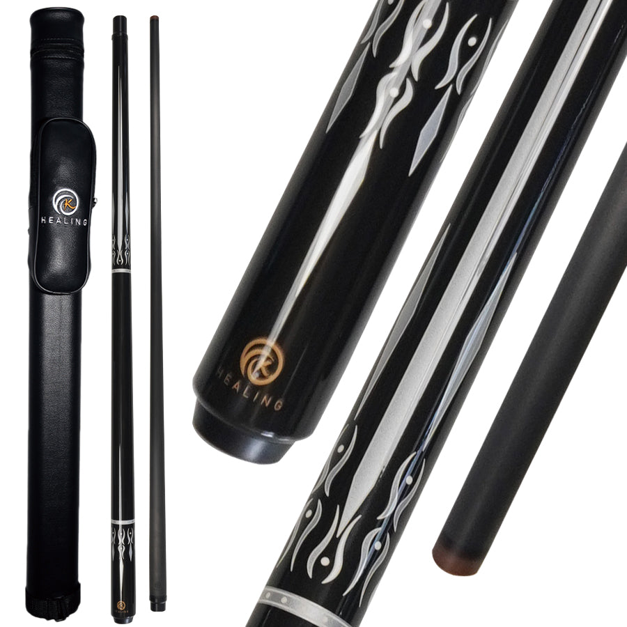 OKHEALING Carbon Break Cue - Uni-loc Joint 12.9mm Bakelite Tip