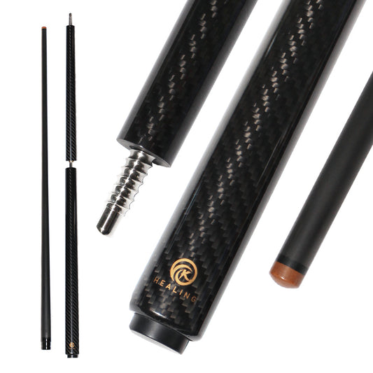 Carbonfaser-Break-Jump-Cue Radial Uniloc – 12,9 mm und 3K-Twill-Glanzlackierung