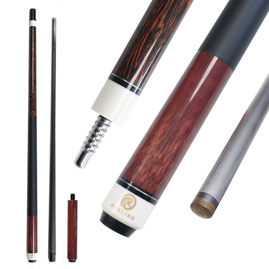 Carbon Pool Cue with Wood Grain Design - Radial 12.4mm and 180mm Extension
