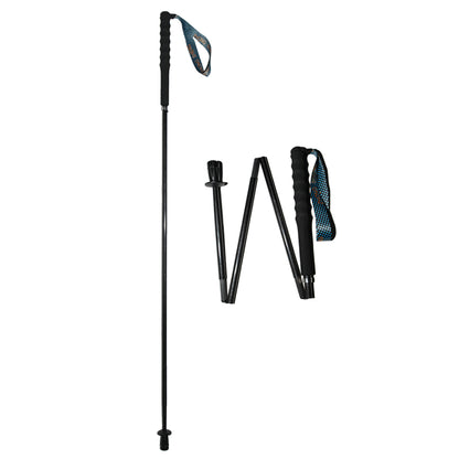 Carbon Trekking Poles Black - Folding and Ultralight
