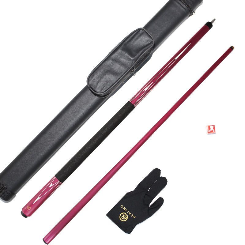 Hot sale okhealing 1/2 break cue with fiberglass material shaft and butt