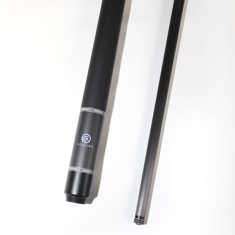OKHEALING Carbon Pool Cue - Radial Joint 12.4mm Tip and Non-slip Wrap