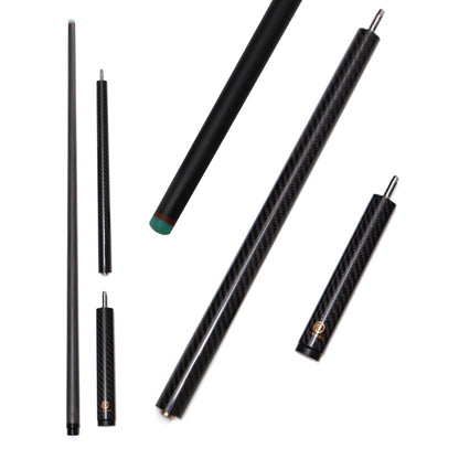 Carbon Fiber Jump Cue Uniloc Style - 13.8mm with 3K Twill Surface