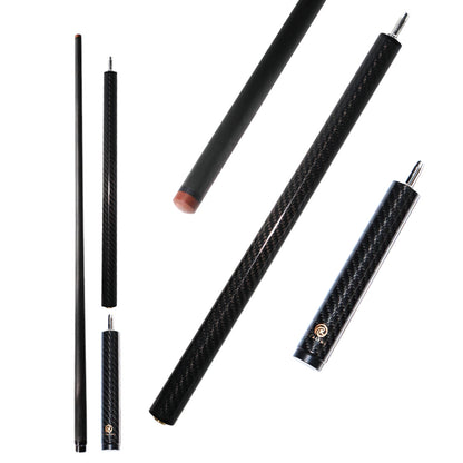 Carbon Fiber Jump Cue - 13.8mm Uniloc and Black 3K Twill Surface