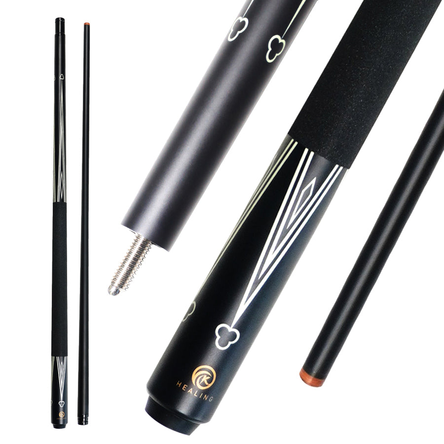 OKHEALING Fiberglass Pool Cue - 5/16 x 18 Joint 12.9mm Tip and Anti-slip Wrap