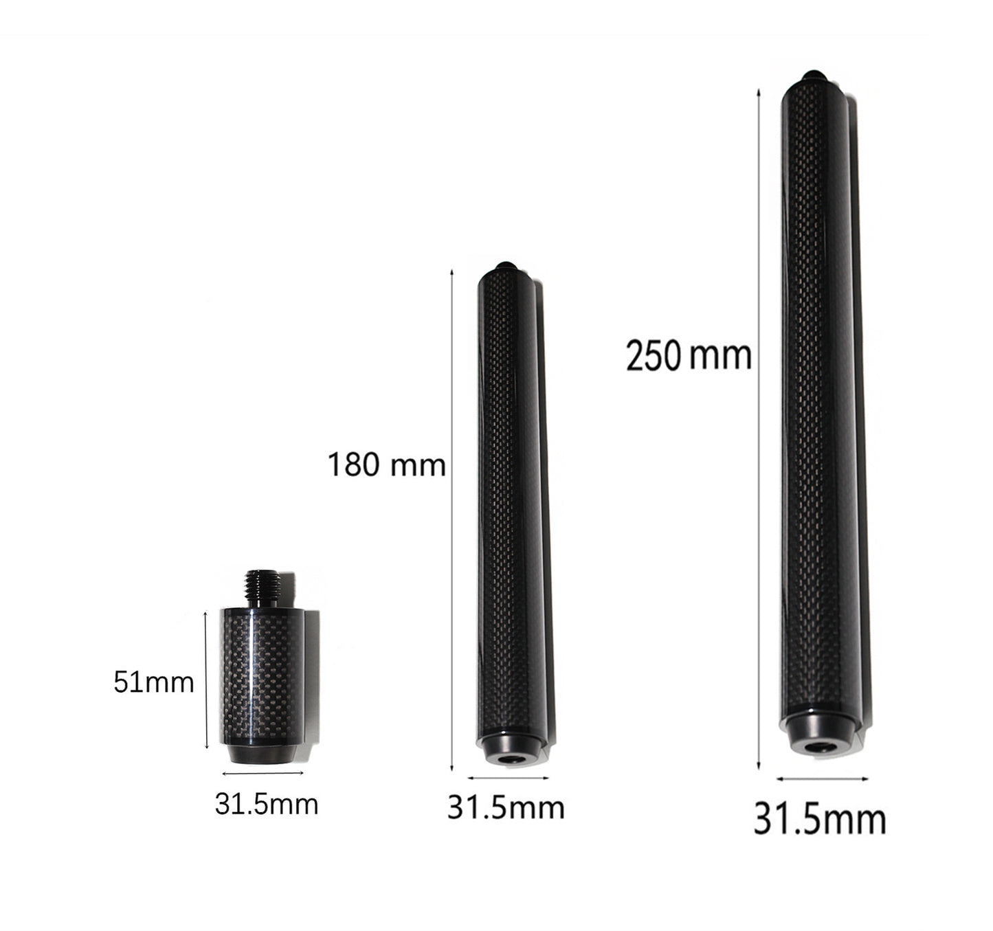 Carbon Fiber 3K Extension Fits for Mezz