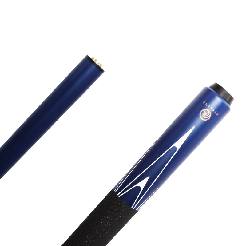 OKHEALING fiberglass billiard break cue 12.9mm tip with blue paint for shaft and butt