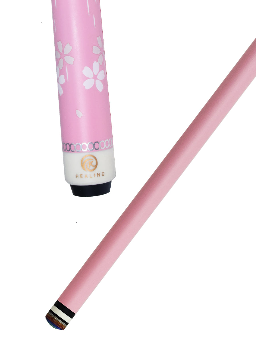 New design of okhealing 1/2 carbon fiber play cue 12.5mm tip with pink shaft and butt