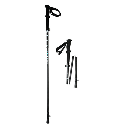 Carbon Fiber Trekking Poles - Adjustable Folding and Black Color