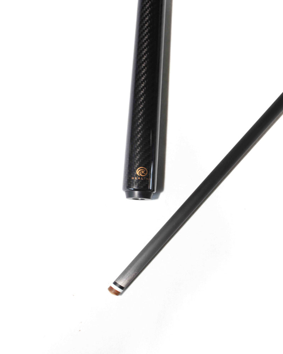 OKHEALING Carbon Play Cue with 3K Twill UD Surface and 12.4mm Pigskin Tip